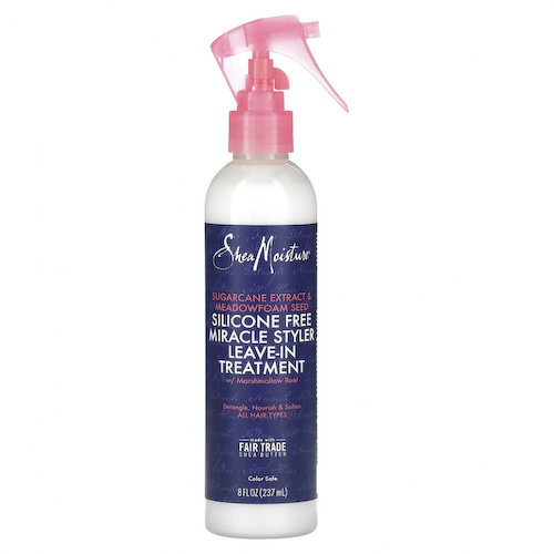 SheaMoisture, чудесный стайлер, несмываемое средство для ухода за волосами без силикона, с экстрактом сахарного тростника и семенами пенника лугового, 237 мл (8 жидк. унций) #1