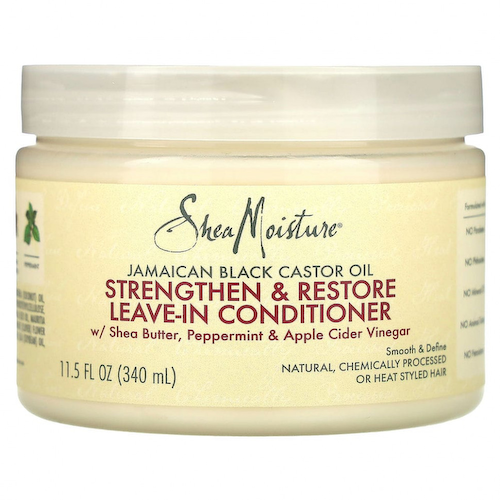 SheaMoisture, Ямайское черное касторовое масло, укрепляющий и восстанавливающий несмываемый кондиционер, 312 г (11 унций) #1