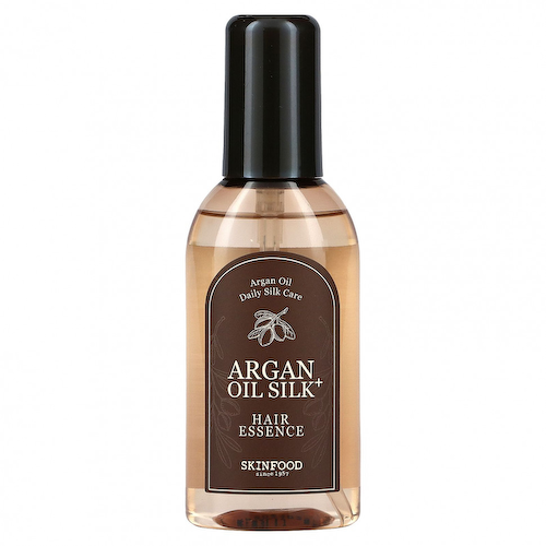 Skinfood, Фиксирующая эссенция для волос с аргановым маслом Argan Oil Silk Plus, 3,38 ж. унц. (100 мл) #1