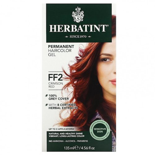 Herbatint (Antica Herbavita), Стойкая гель-краска для волос, FF2, темно-красный, 135 мл (4,56 жидк. Унции) #1