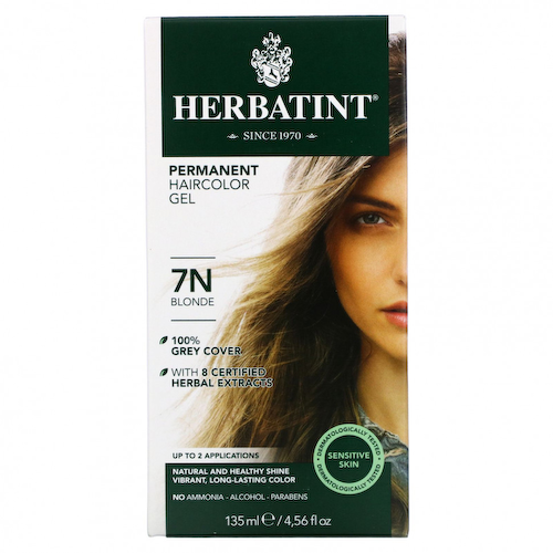 Herbatint, Стойкая гель-краска для волос, 7N блонд, 135 мл (4,56 жидкой унции) #1