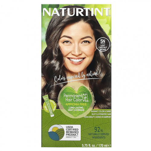 Naturtint, стойкая гелевая краска для волос, 5N светлый каштан, 170 мл (5,75 жидк. унции) #1