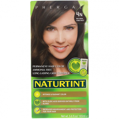 Naturtint, Стойкая краска для волос, 4N, Натуральный каштан, 165 мл (5,6 жидк. унций) #1