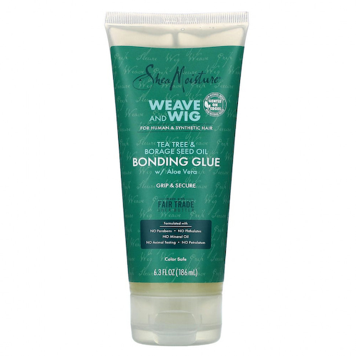 SheaMoisture, Weave and Wig, связывающий клей с алоэ вера, маслом чайного дерева и семян бурачника, 186 мл (6,3 жидк. Унции) #1