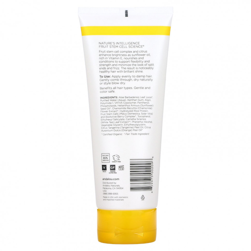 Andalou Naturals, Гель для укладки волос, бриллиантовое сияние, средняя фиксация, подсолнечник и цитрус, 200 мл #1