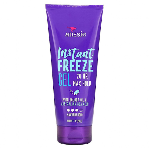 Aussie, Instant Freeze Gel, гель для укладки волос с маслом австралийского жожоба и бурыми водорослями, максимальная фиксация, 198 г (7 унций) #1