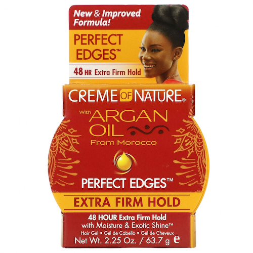 Creme Of Nature, Аргановое масло из Марокко, Perfect Edges, гель для волос с очень твердой фиксацией, 63,7 г (2,25 унции) #1
