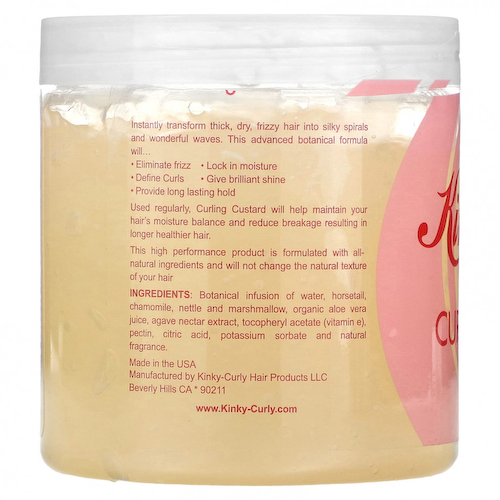 Kinky-Curly, Original Curling Custard, гель для натуральной укладки, 8 унций #1