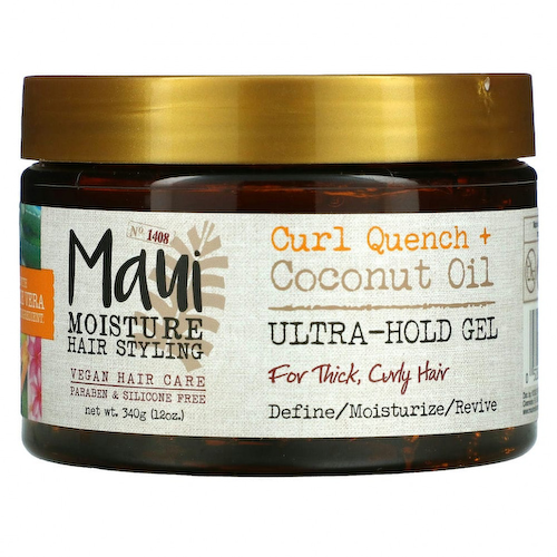 Maui Moisture, Curl Quench + Coconut Oil, гель ультра фиксации, 340 г (12 унций) #1