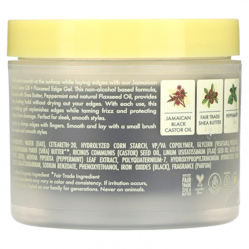 SheaMoisture, Ямайское черное касторовое масло + семена льна, укрепляющий гель, 99 г (3,5 унции) #1