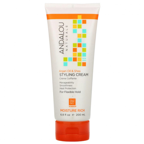 Andalou Naturals, крем для укладки волос, аргановое масло и масло ши, глубокое увлажнение, 200 мл (6,8 жидк. унции) #1