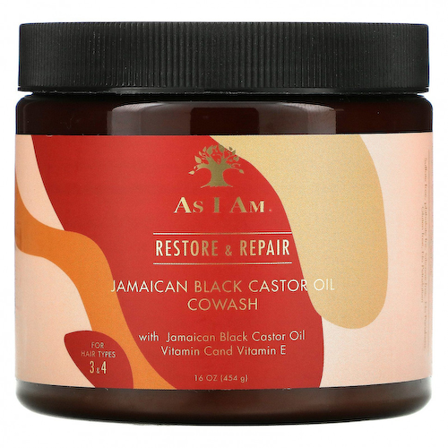 As I Am, Restore & Repair, Jamaican Black Castor Oil Cowash with Jamaican Black Castor Oil, Vitamin C and Vitamin E, 16 fl oz (454 g) #1