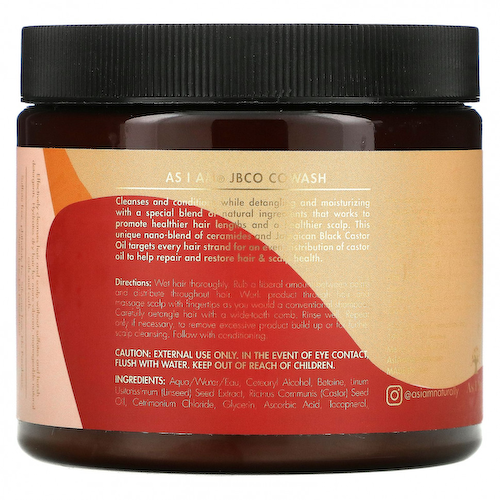 As I Am, Restore & Repair, Jamaican Black Castor Oil Cowash with Jamaican Black Castor Oil, Vitamin C and Vitamin E, 16 fl oz (454 g) #1