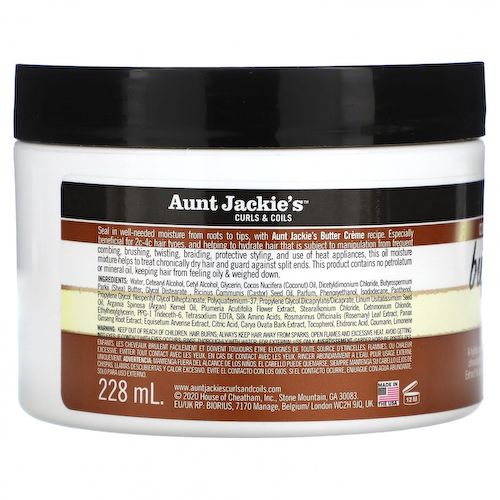 Aunt Jackie's Curls & Coils, Butter Creme, интенсивный увлажняющий герметик, 213 г (7,5 унции) #1