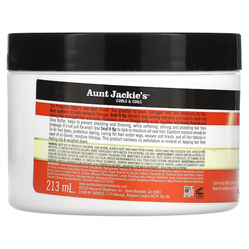 Aunt Jackie's Curls & Coils, Seal It Up, увлажняющее масло для кожи, 213 г (7,5 унции) #1