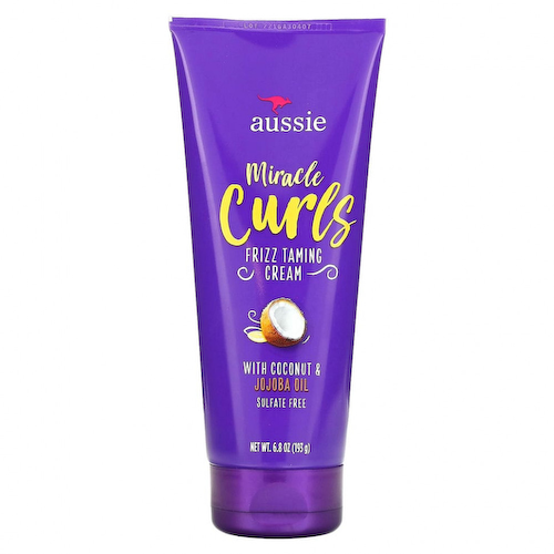 Aussie, Miracle Curls, крем для укладки вьющихся волос, кокос и масло австралийского жожоба, 193 г (6,8 унции) #1