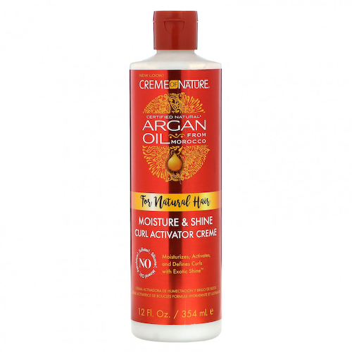 Creme Of Nature, Аргановое масло из Марокко, крем-активатор для увлажнения и блеска локонов, 354 мл (12 жидк. Унций) #1
