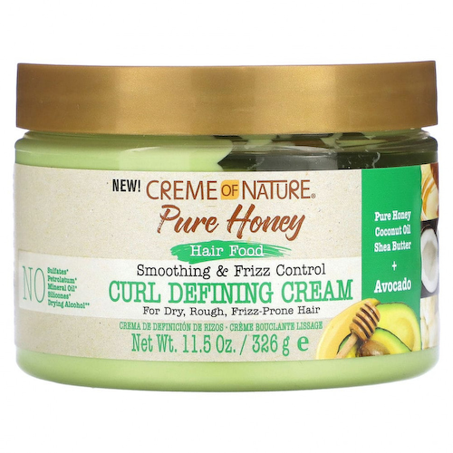 Creme Of Nature, Pure Honey, питание для волос, крем для разглаживания и контроля локонов, 326 г (11,5 унции) #1