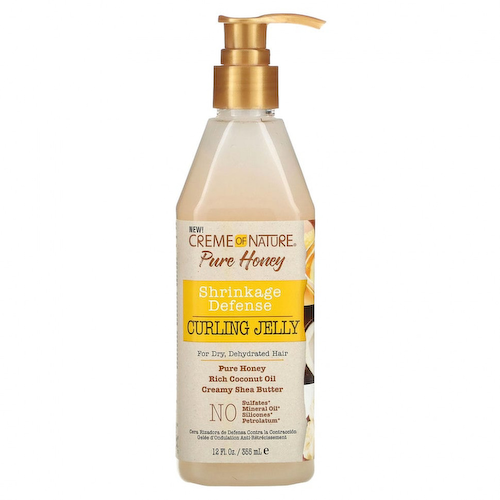 Creme Of Nature, Pure Honey, защита от усадки, желе для завивки волос, 355 мл (12 жидк. Унций) #1