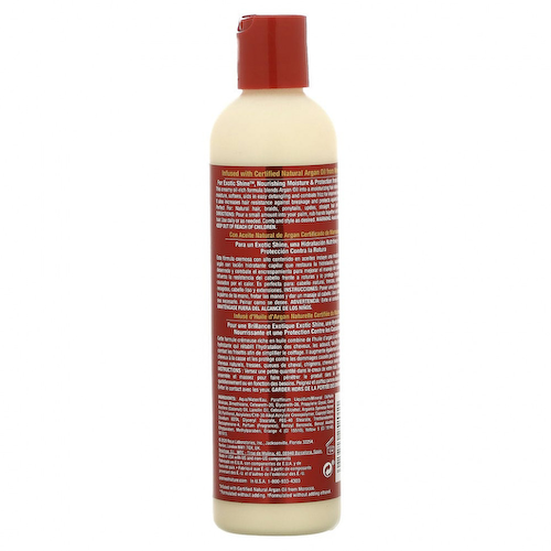 Creme Of Nature, Сертифицированное натуральное аргановое масло из Марокко, увлажняющий лосьон для волос с маслом, 250 мл (8,5 жидк. Унции) #1