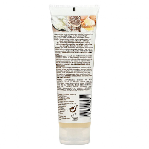 Creme Of Nature, Смесь сливочного масла и льняное семя, двойное действие, желе для удлиненной и четкой формы, 248 мл (8,4 жидк. Унции) #1