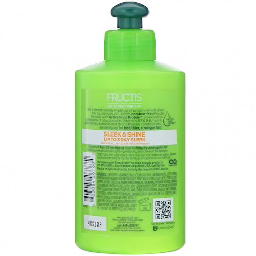 Garnier, Fructis, Sleek & Shine, интенсивно разглаживающий несмываемый ухаживающий крем, 300 мл #1