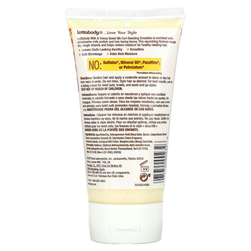 Lottabody, Boost Me, смузи для локонов с молоком и медом, средней фиксации, 150,8 мл (5,1 жидк. Унции) #1