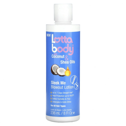 Lottabody, Sleek Me Blowout лосьон с маслом кокоса и ши, 236 мл (8 жидк. Унций) #1