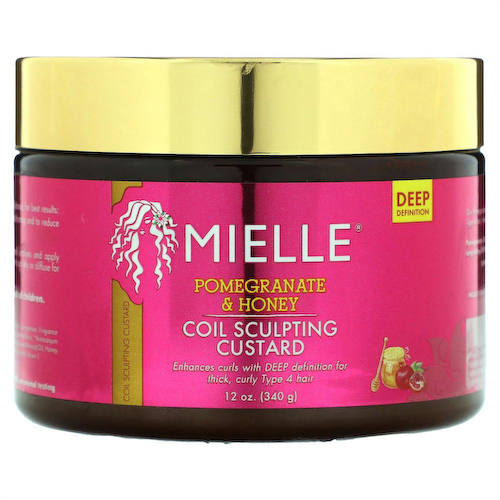 Mielle, Coil Sculpting Custard, гранат и мед, 340 г (12 унций) #1