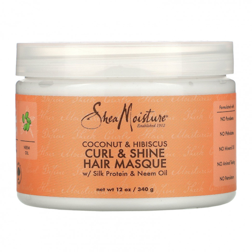 SheaMoisture, Curl & Shine Hair Masque, Coconut & Hibiscus, 12 oz (340 g) #1