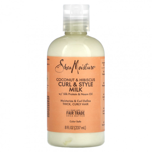 SheaMoisture, Curl & Style Milk, кокос и гибискус, 237 мл (8 жидк. Унций) #1