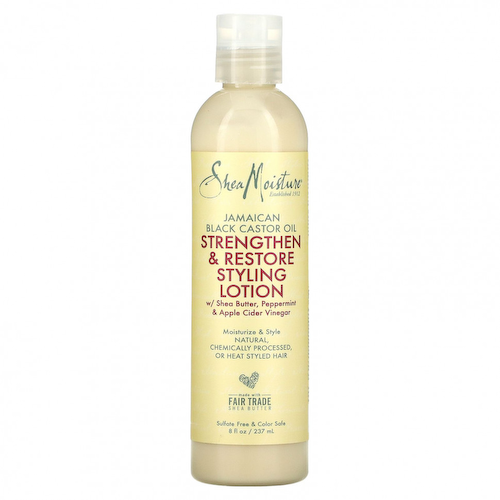 SheaMoisture, Ямайское черное касторовое масло, укрепляющий и восстанавливающий лосьон для укладки, 237 мл (8 жидк. Унций) #1