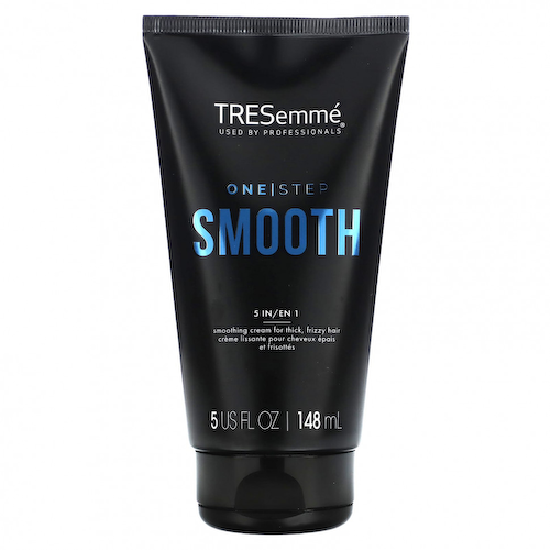 Tresemme, One Step, Smooth, разглаживающий крем 5 в 1, для густых, вьющихся волос, 148 мл (5 жидк. Унций) #1
