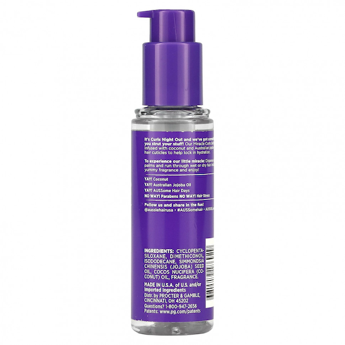 Aussie, Miracle Curls, масло для определения локонов, 95 мл (3,2 жидк. Унции) #1