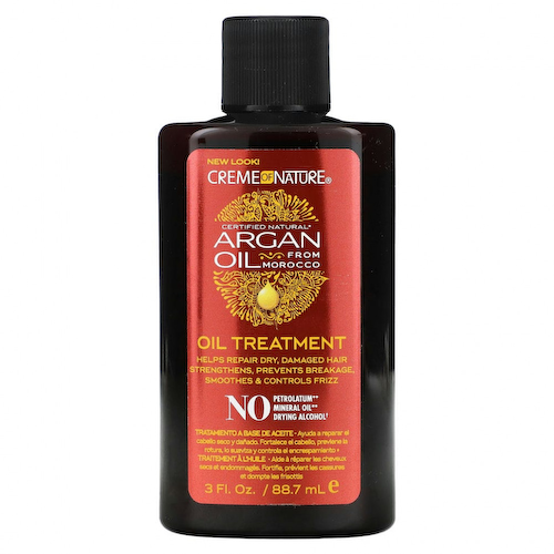 Creme Of Nature, Сертифицированное натуральное аргановое масло из Марокко, Oil Treatment, 88,7 мл (3 жидк. Унции) #1