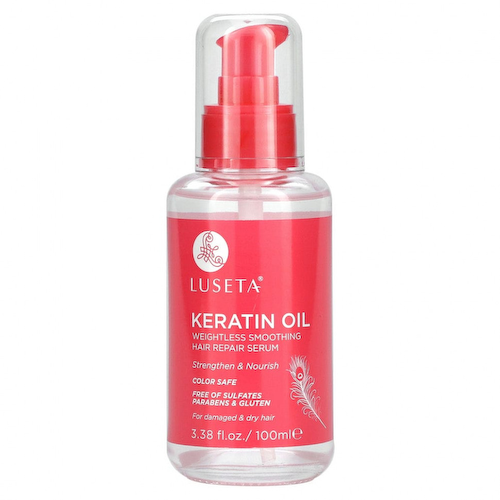 Luseta Beauty, Keratin Oil, легкая разглаживающая сыворотка для восстановления волос, 100 мл (3,38 жидк. унции) #1