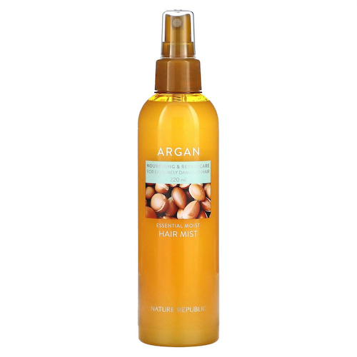 Nature Republic, Argan Essential Moist, спрей для волос, 220 мл (7,43 жидк. Унции) #1