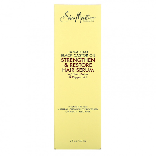 SheaMoisture, ямайское черное касторовое масло, укрепляющая и восстанавливающая сыворотка для волос, 59 мл (2 жидк. унции) #1