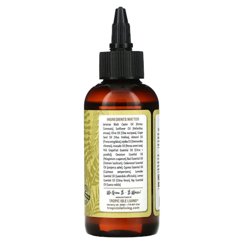 Tropic Isle Living, Natural Hair Growth Oil, ямайское черное касторовое масло, 118 мл (4 жидк. Унции) #1
