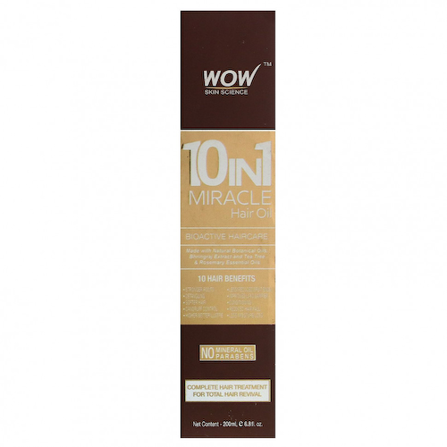 Wow Skin Science, 10 in 1 Miracle, масло для волос, 200 мл (6,8 жидк. унции) #1