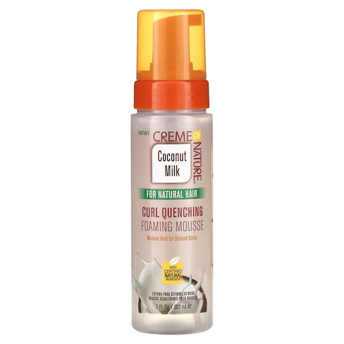 Creme Of Nature, Coconut Milk, пенящийся мусс для устранения локонов, для натуральных волос, 207 мл (7 жидк. Унций) #1