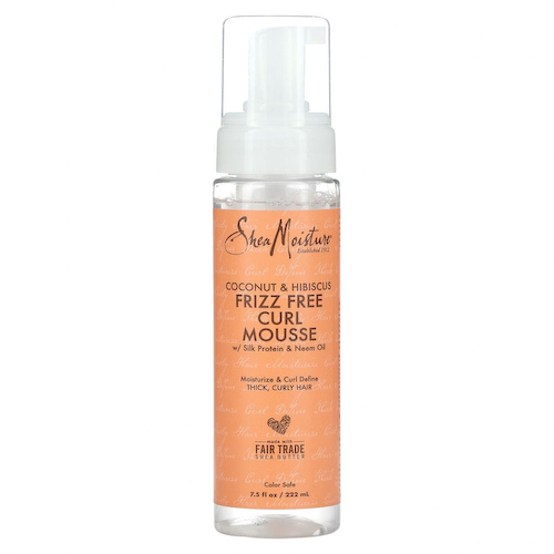 SheaMoisture, Кокос и гибискус, разглаживающий мусс для вьющихся волос, 220 мл (7,5 жидк. унции) #1