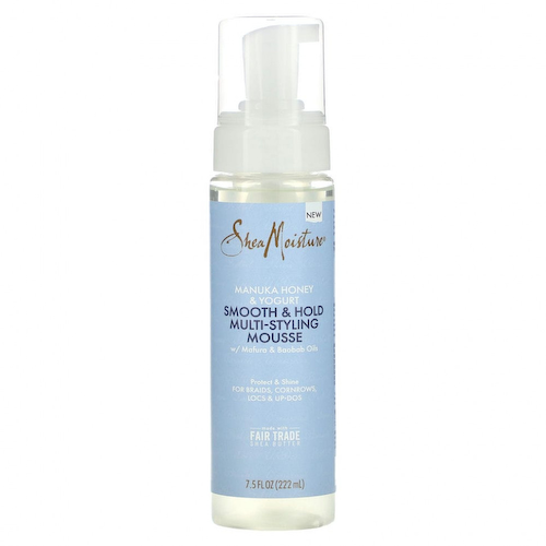 SheaMoisture, Manuka Honey & Yogurt, разглаживание и фиксация волос лося с маслами мафуры и баобаба, 222 мл (7,5 жидк. Унции) #1