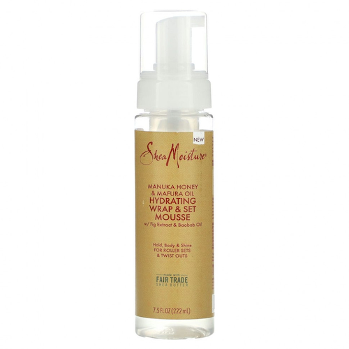 SheaMoisture, Увлажняющее обертывание и набор мусс с экстрактом инжира и маслом баобаба, 222 мл (7,5 жидк. Унции) #1