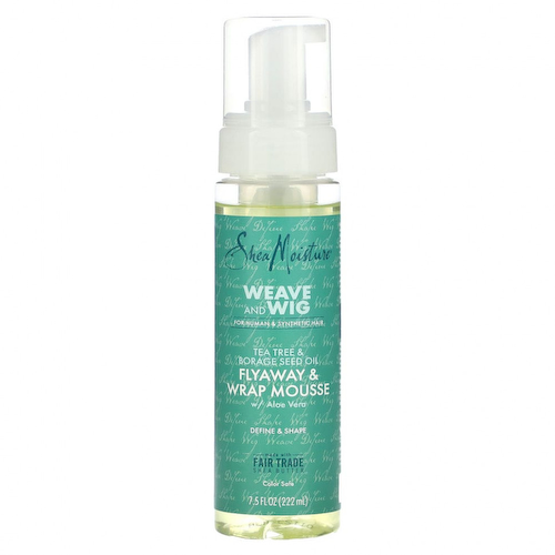 SheaMoisture, Weave and Wig, мусс для разлетающихся и обертываний с алоэ вера, 222 мл (7,5 жидк. Унции) #1