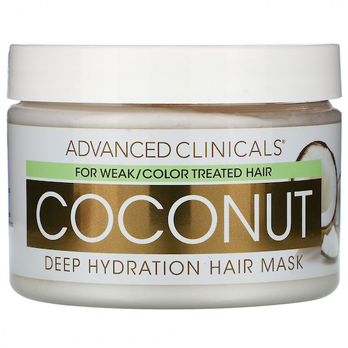 Advanced Clinicals, Coconut, маска для глубокого увлажнения волос, 340 г (12 унций) #1