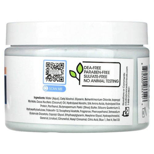 Advanced Clinicals, маска с кератином для гладкости волос, 340 г (12 унций) #1