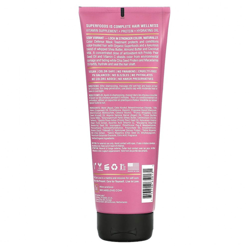 Be Care Love, Color Defense Beauty Mask Treatment, с семенами опунции, 236 мл (8 жидк. Унций) #1