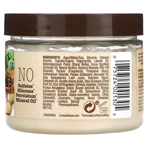 Creme Of Nature, Ночное средство против ломкости кожи, алоэ и черное касторовое масло, 135 г (4,76 унции) #1