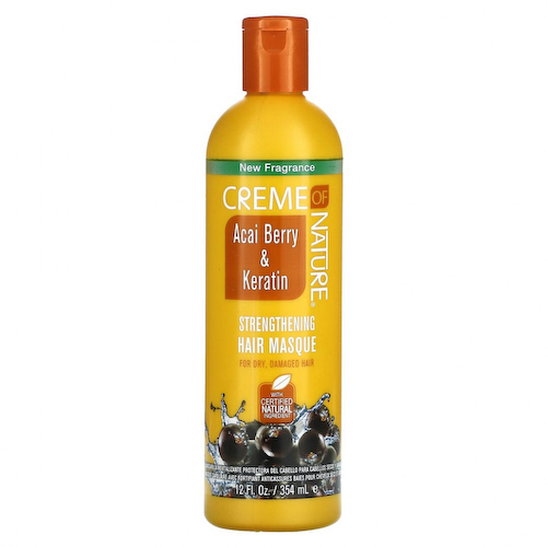 Creme Of Nature, Ягоды асаи и кератин, укрепляющая маска для волос, 354 мл (12 жидк. Унций) #1